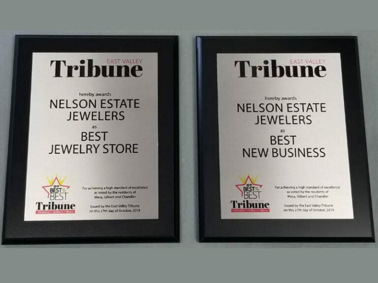 Nelson Estate Jewelers Voted Best of East Valley 2019!