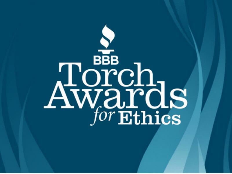 Bbb torch awards for ethics logo.