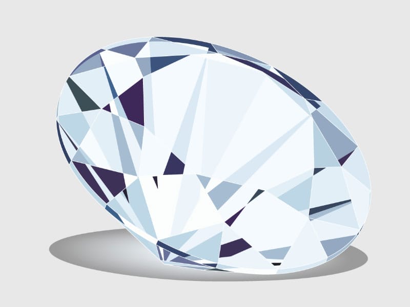 A diamond on a white background.