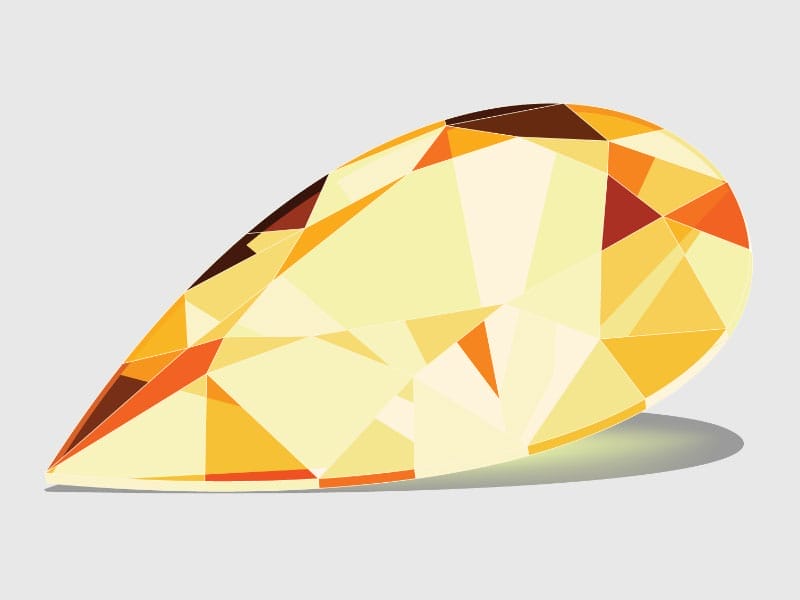 A November Gemstone Topaz on a white background.